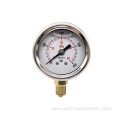 stainless steel liquid water filled pressure gauge manometer